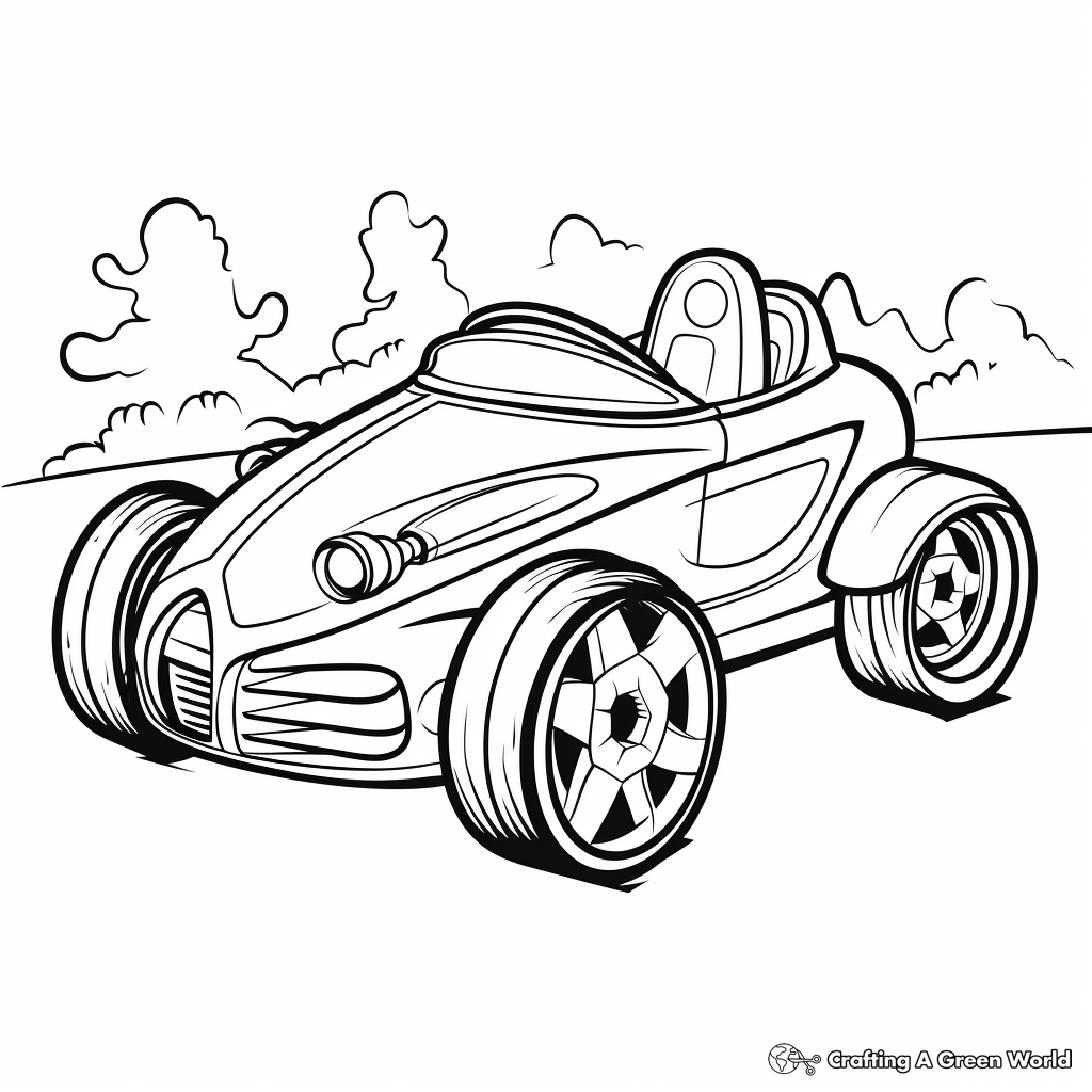 Derby car coloring pages