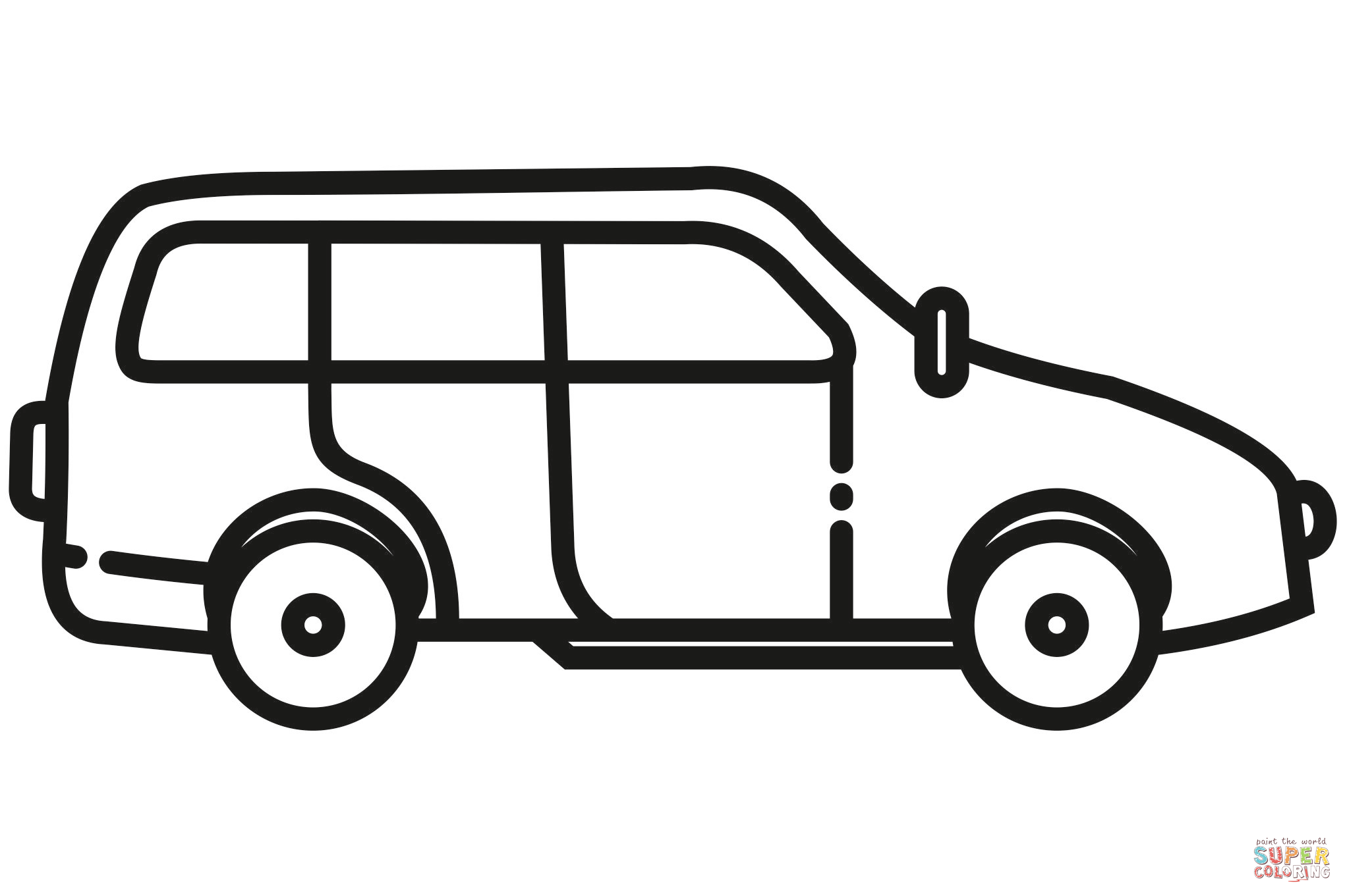 Station wagon coloring page free printable coloring pages