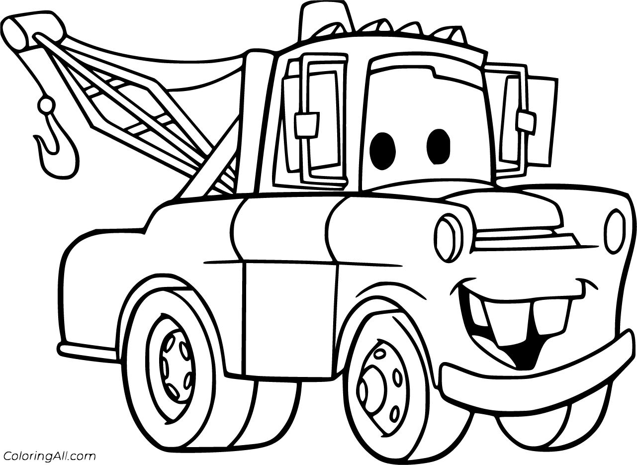 Mater coloring pages