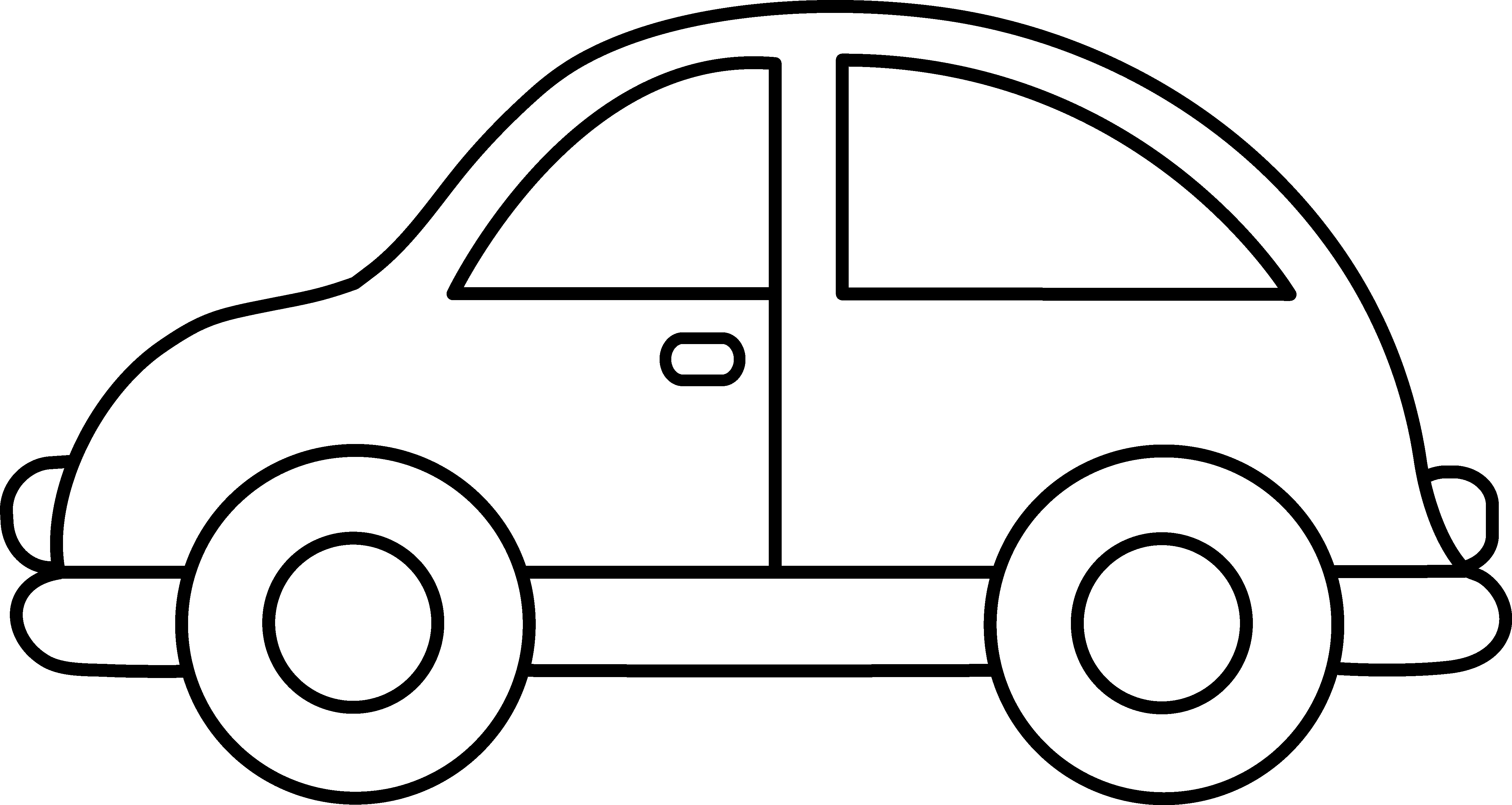 Best car clipart black and white