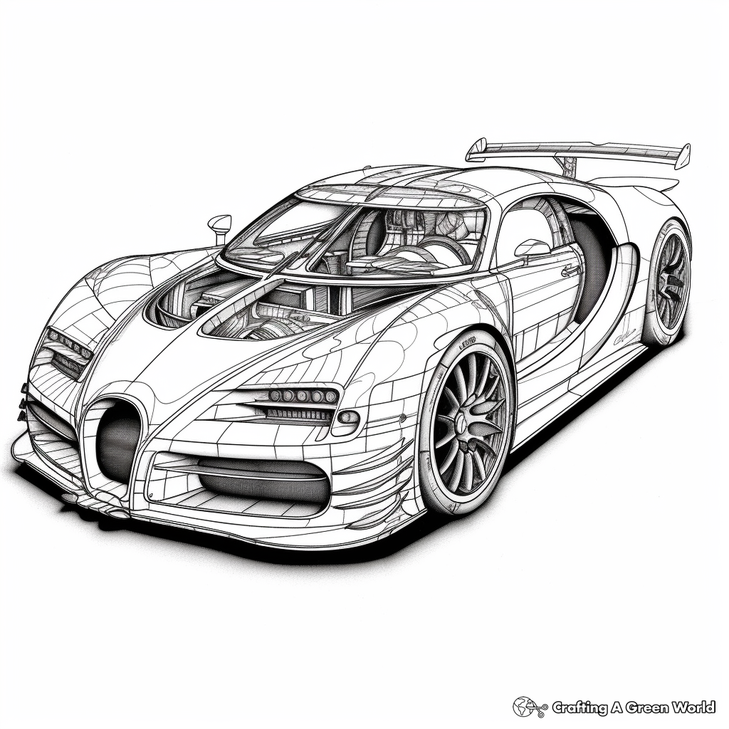 Supercar coloring pages