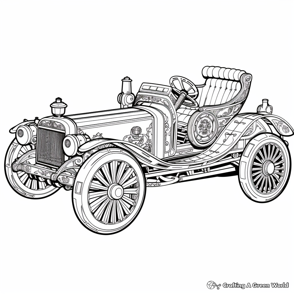 Derby car coloring pages