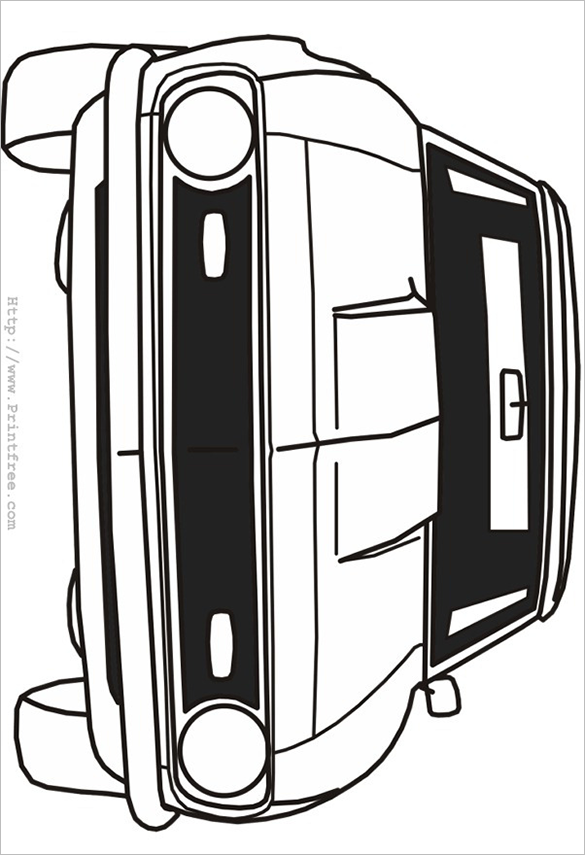 Car coloring pages