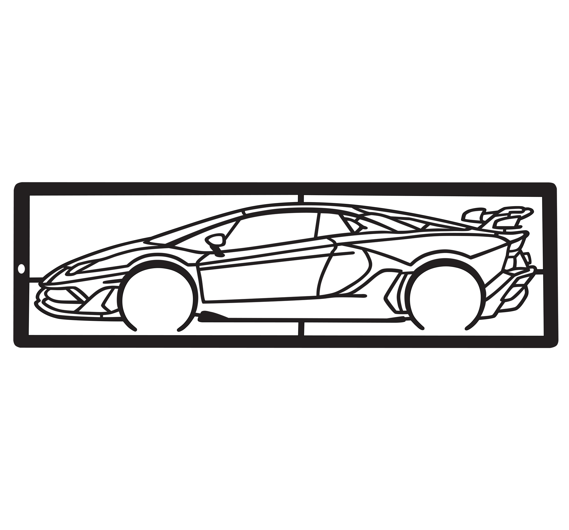 Aventador svj silhouette d keychain â v wall art