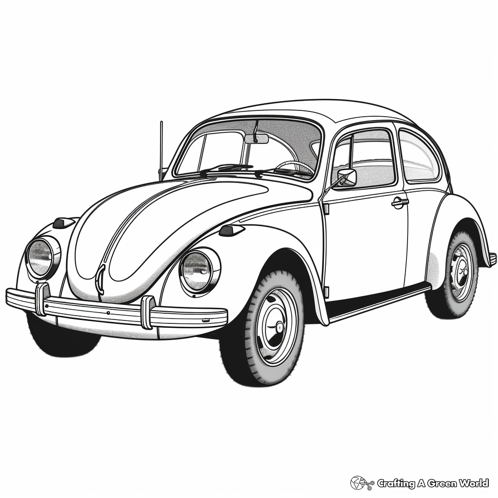 Classic car coloring pages