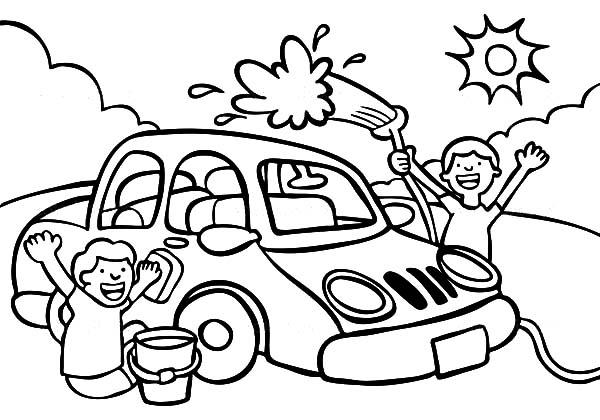 Car wash coloring pages eas coloring pages car wash coloring pictures