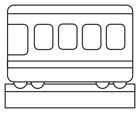 Railway car emoji coloring page free printable coloring pages