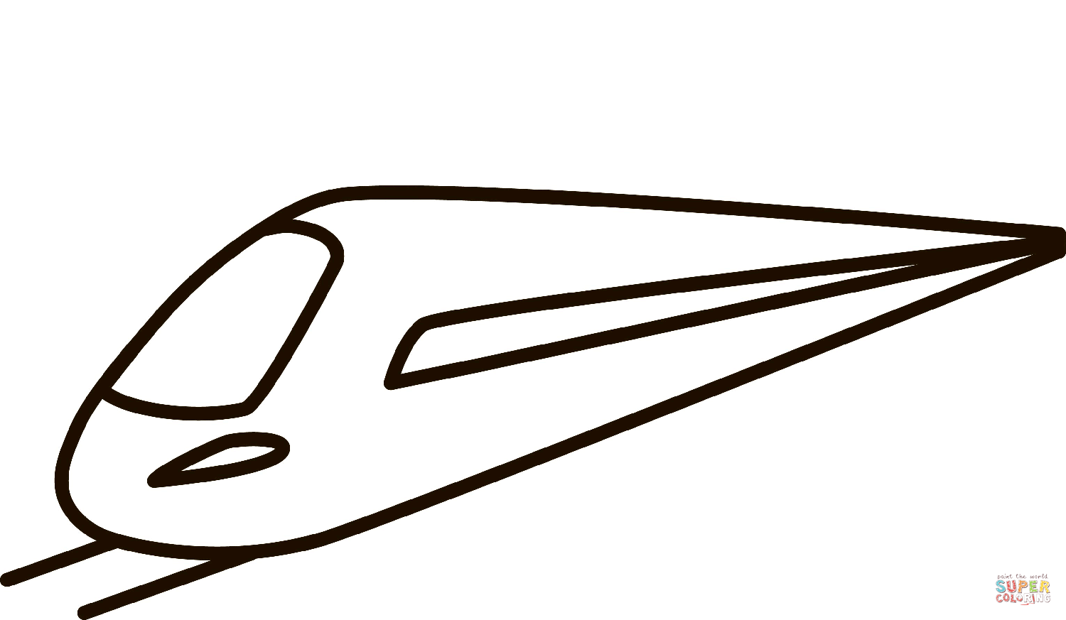 Bullet train coloring page free printable coloring pages