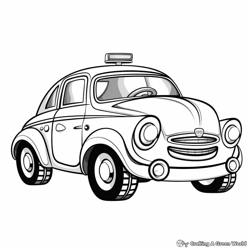 Police car coloring pages