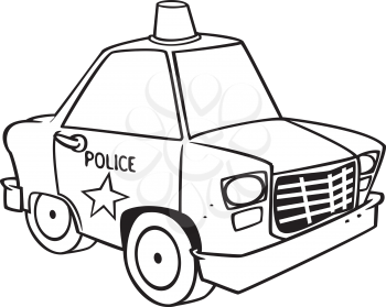 Royalty free image of a patrol car