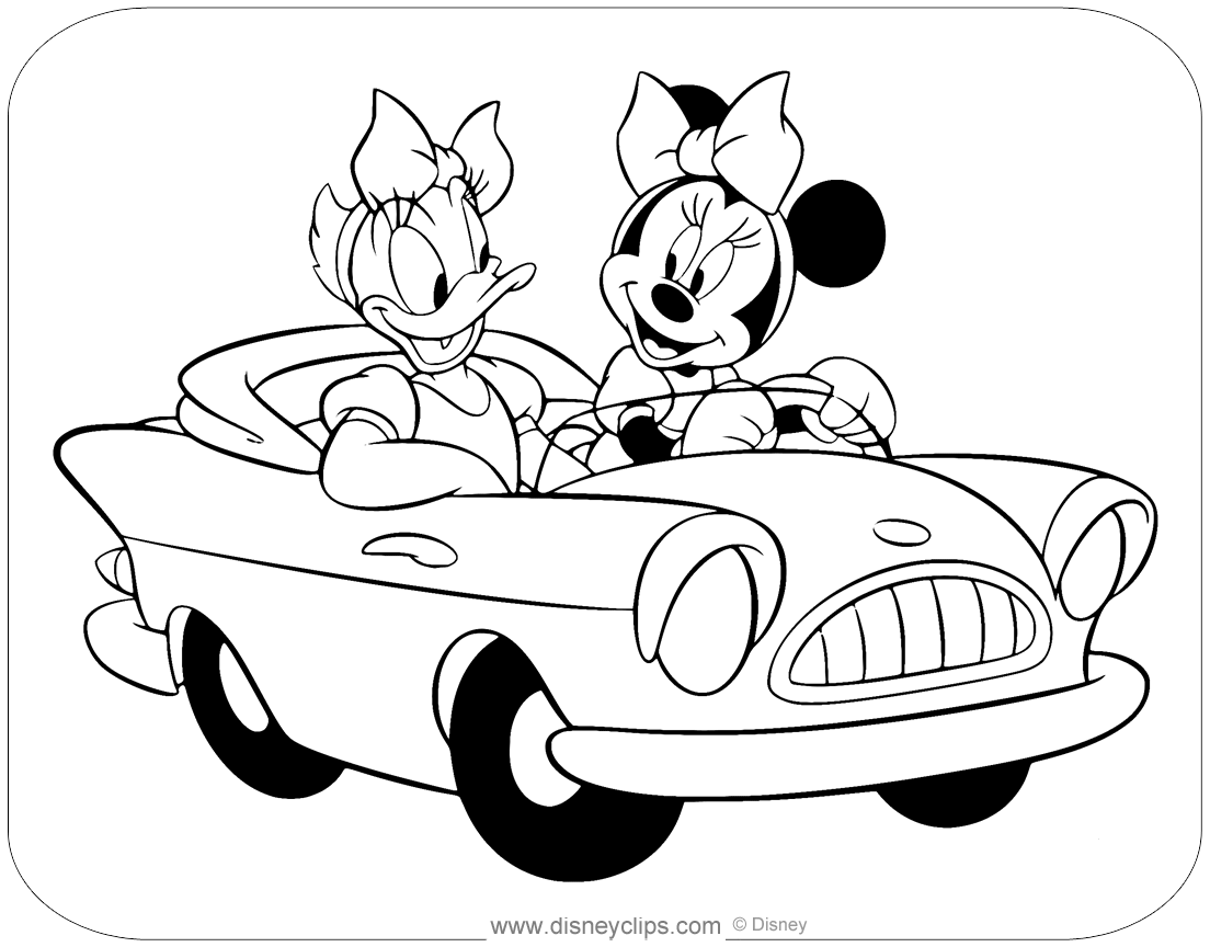 Printable mickey mouse friends coloring pages