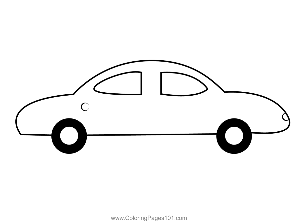 Electric car coloring page for kids