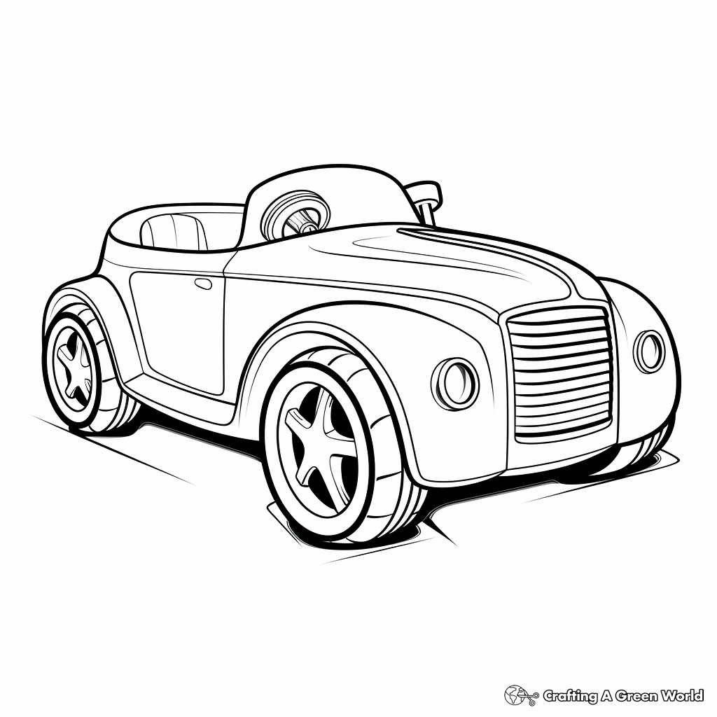 C is for car coloring pages