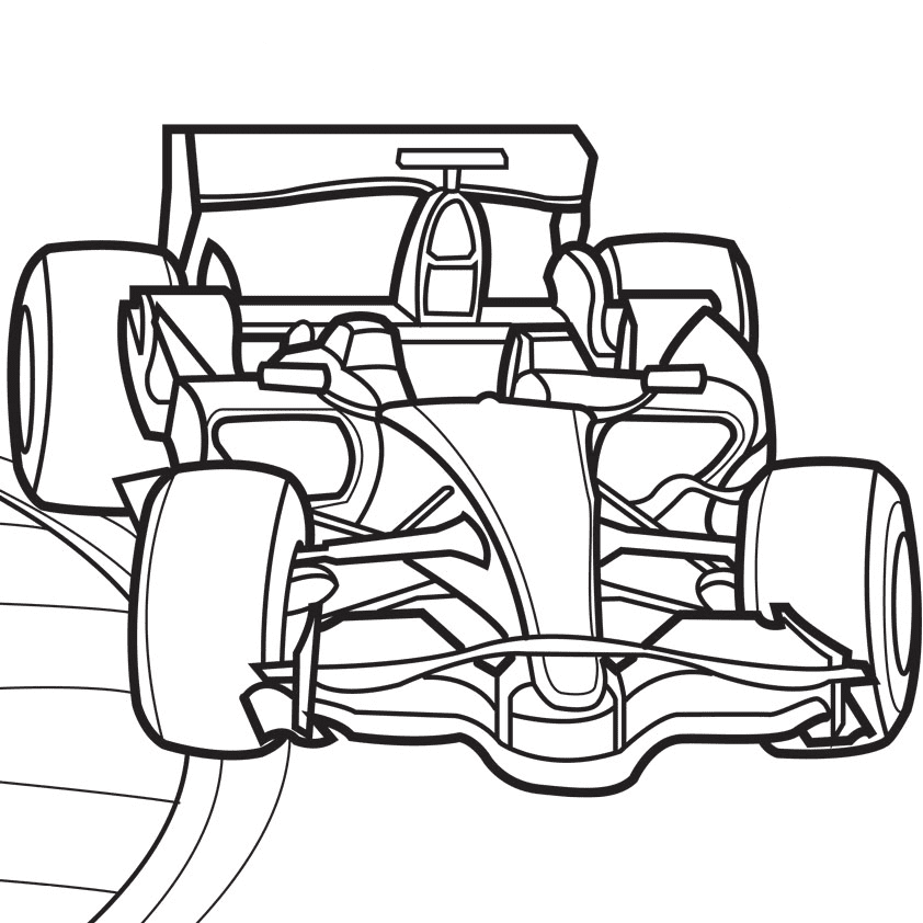 Racing car coloring pages printable for free download