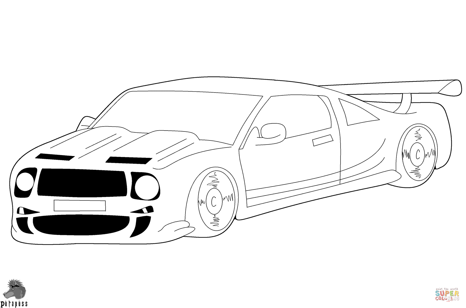 Race car coloring page free printable coloring pages