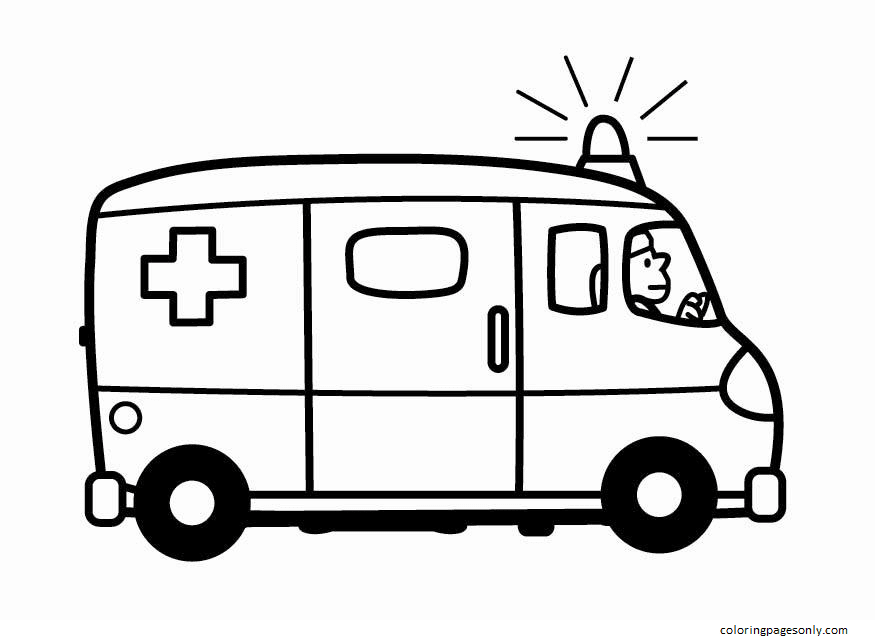 Emergency coloring pages