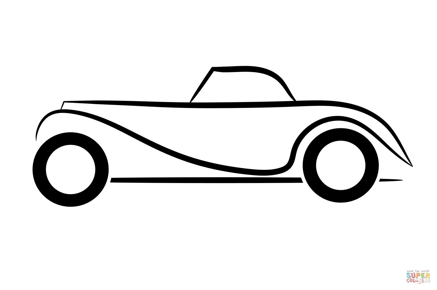 Car icon coloring page free printable coloring pages