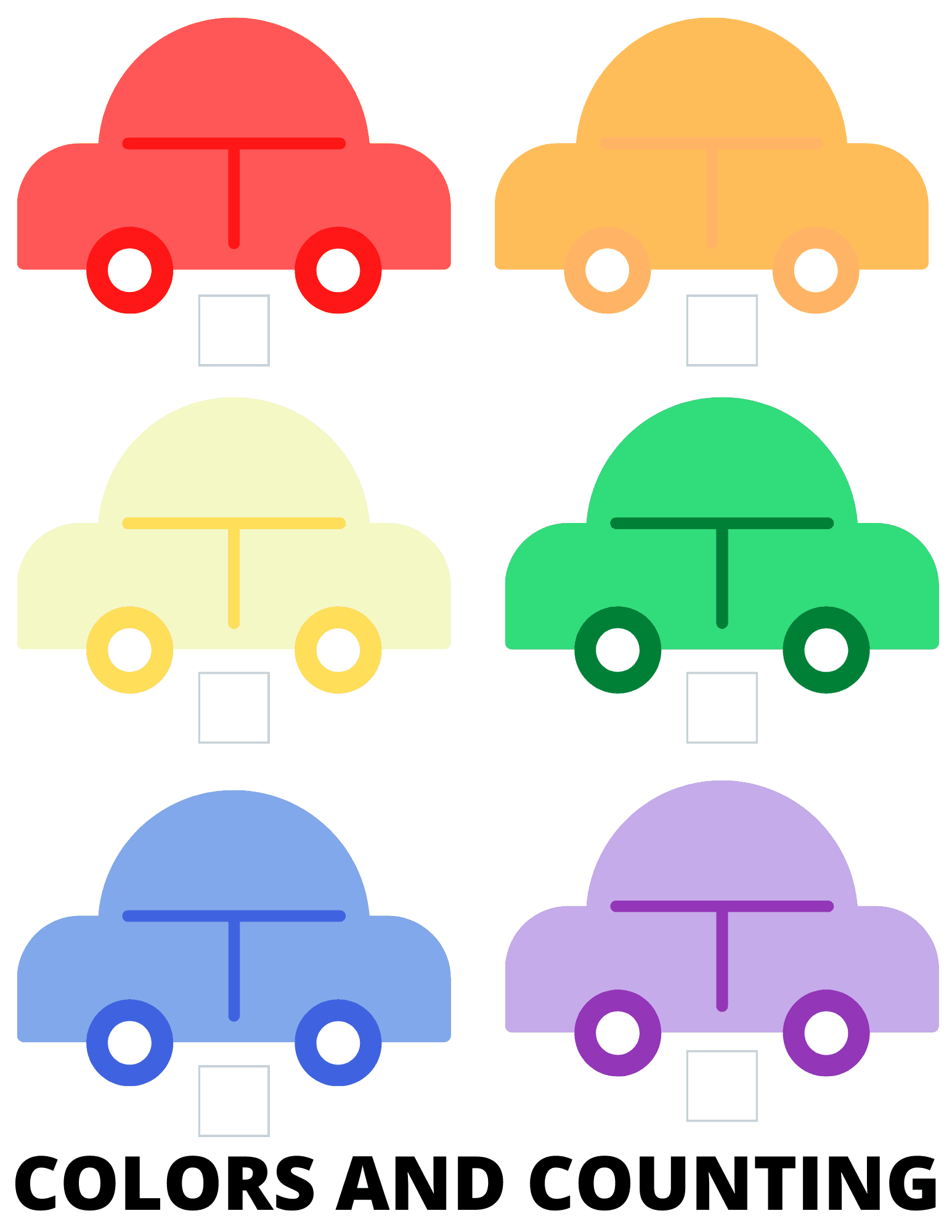 Free printable preschool worksheets car themed