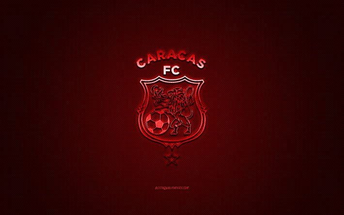 Download wallpapers caracas fc venezuelan football club red logo red carbon fiber background venezuelan primera division football caracas venezuela caracas fc logo for desktop free pictures for desktop free