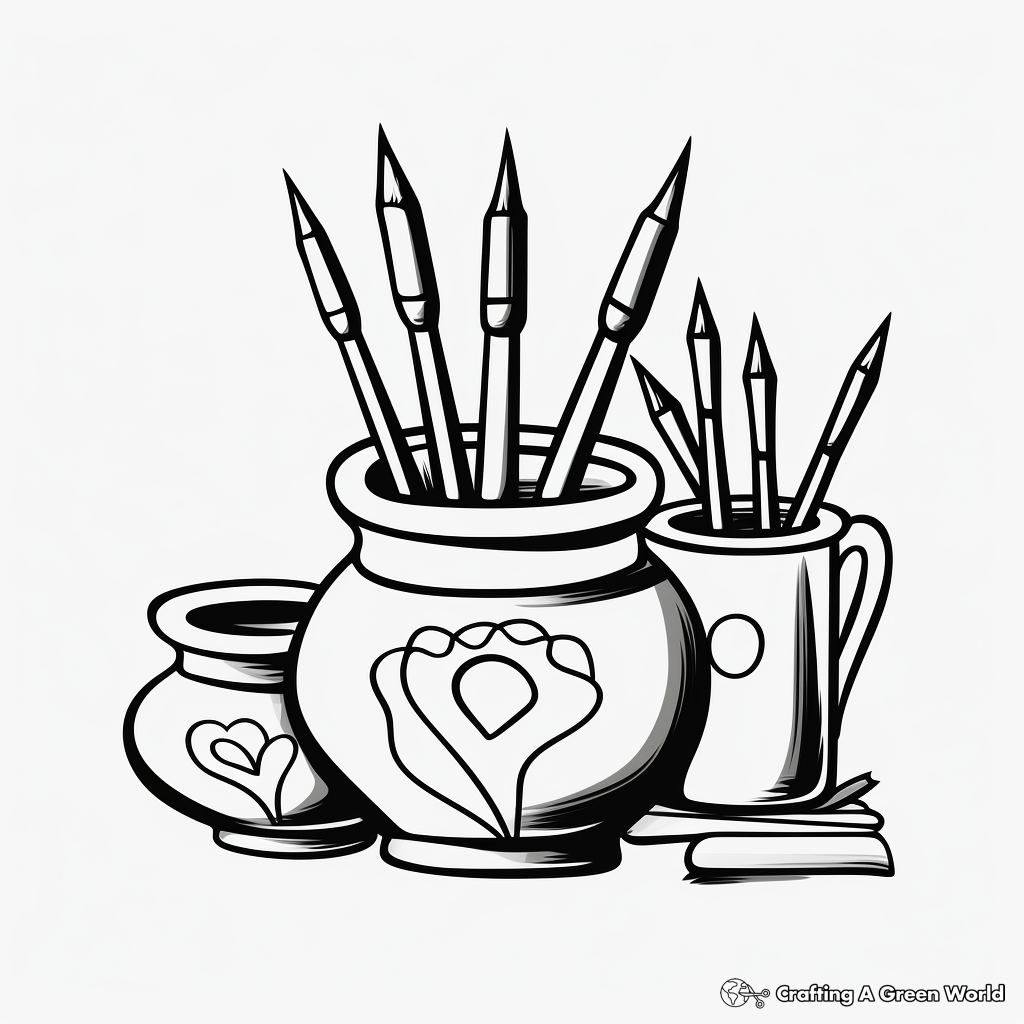 Pottery coloring pages