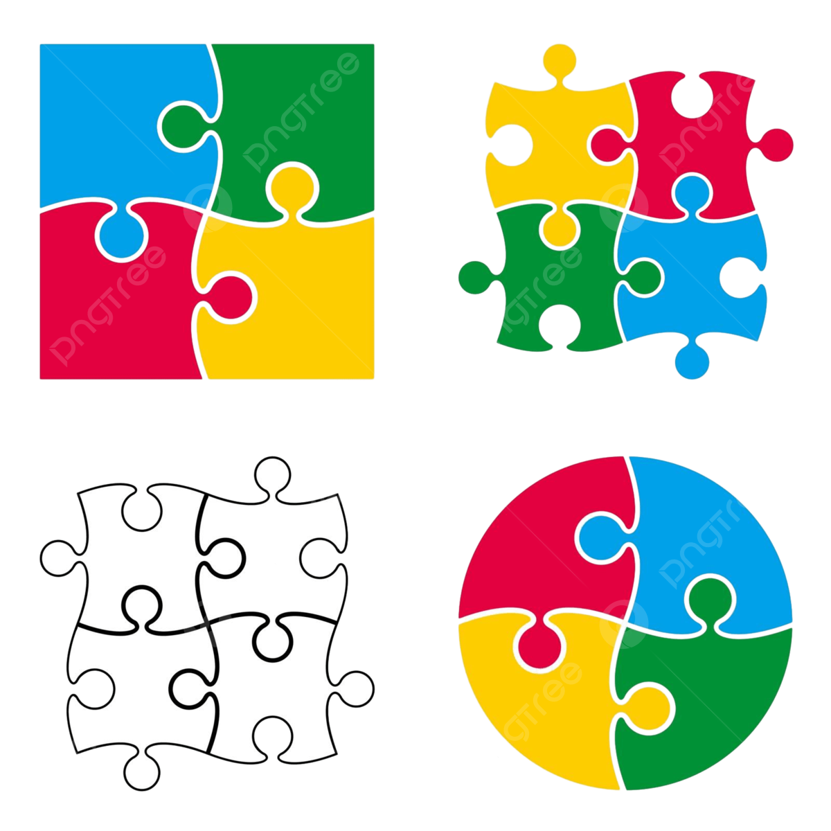 Jigsaw puzzle pattern png images for free download