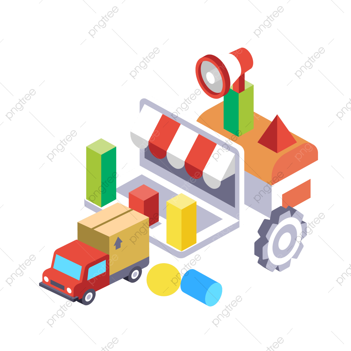 Truck unloading clipart images free download png transparent background