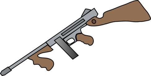 Tommy gun vector for free download