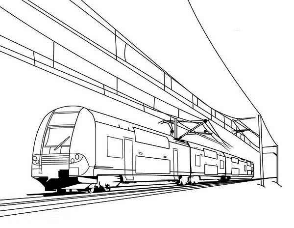 Train on electric cable coloring page color luna train coloring pages train drawing coloring pages