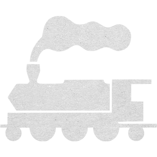 Cardboard train icon