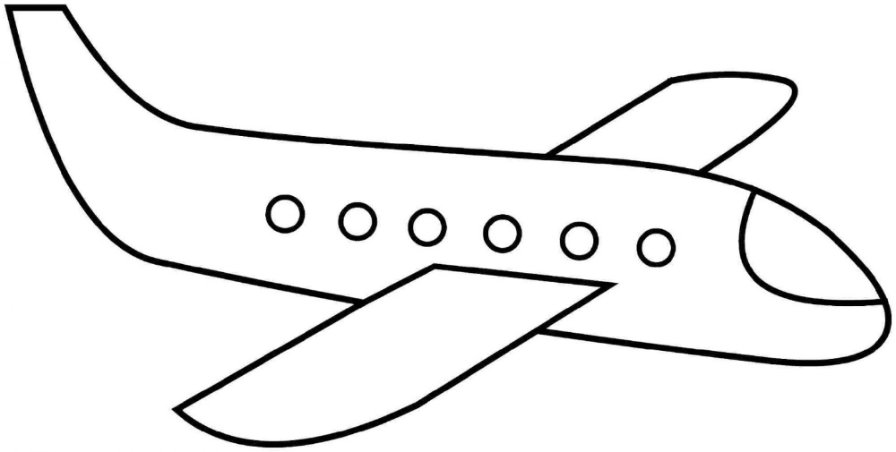 Airplane color page for kids activity simple airplane drawing clip art coloring pages for kids