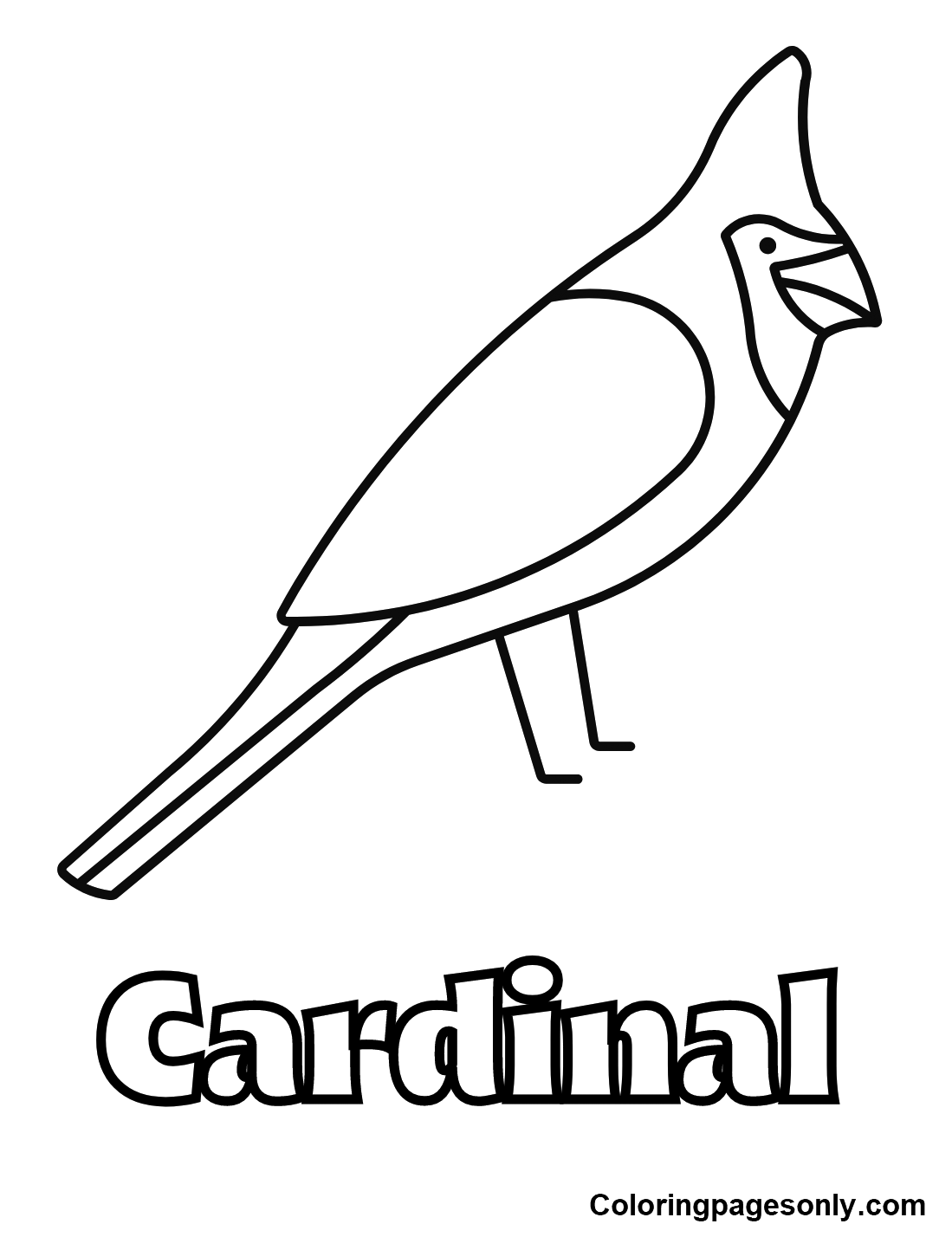 Cardinal coloring pages printable for free download