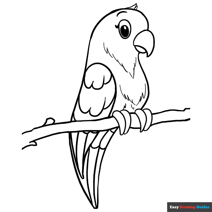 Free printable bird coloring pages for kids