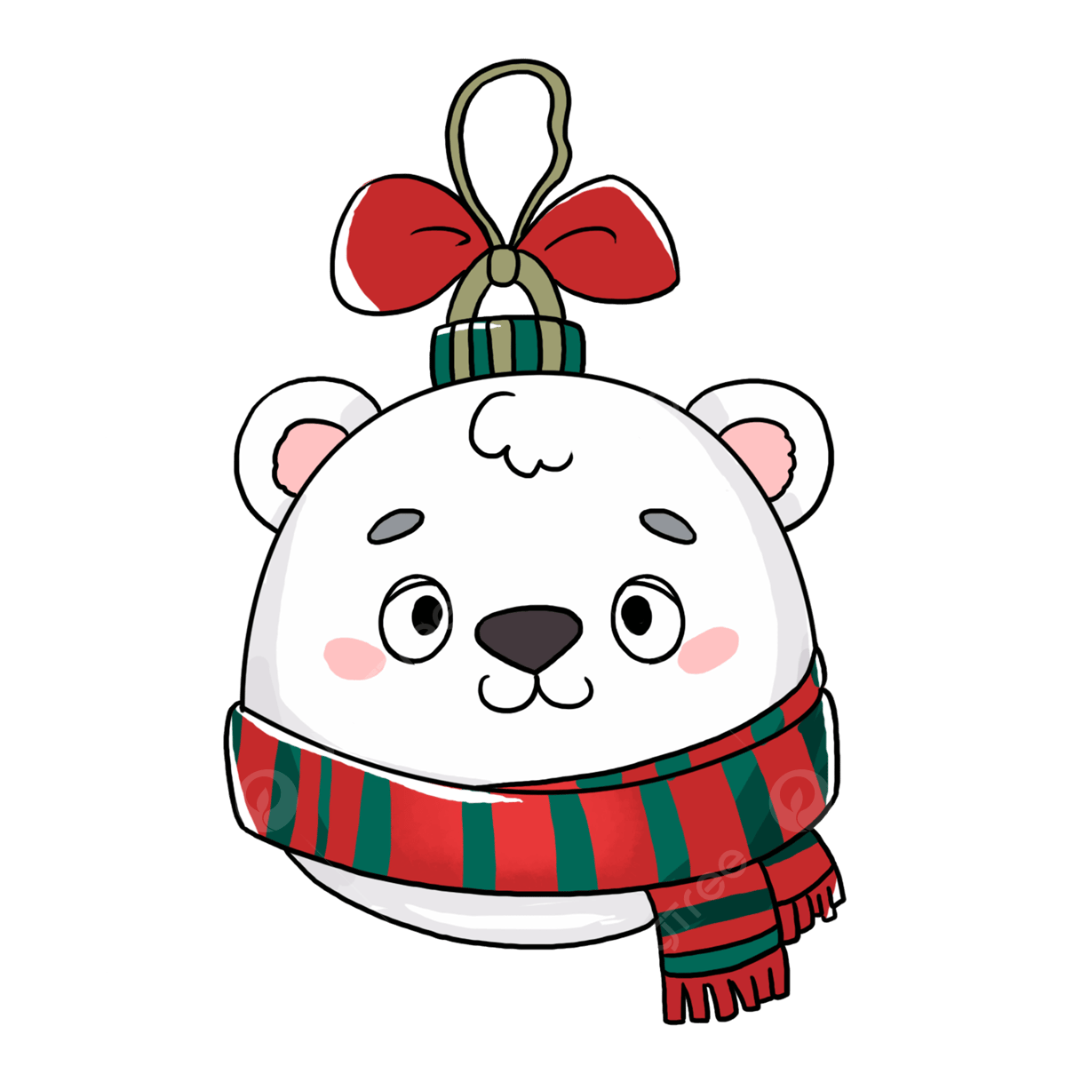 Bear christmas png vector psd and clipart with transparent background for free download