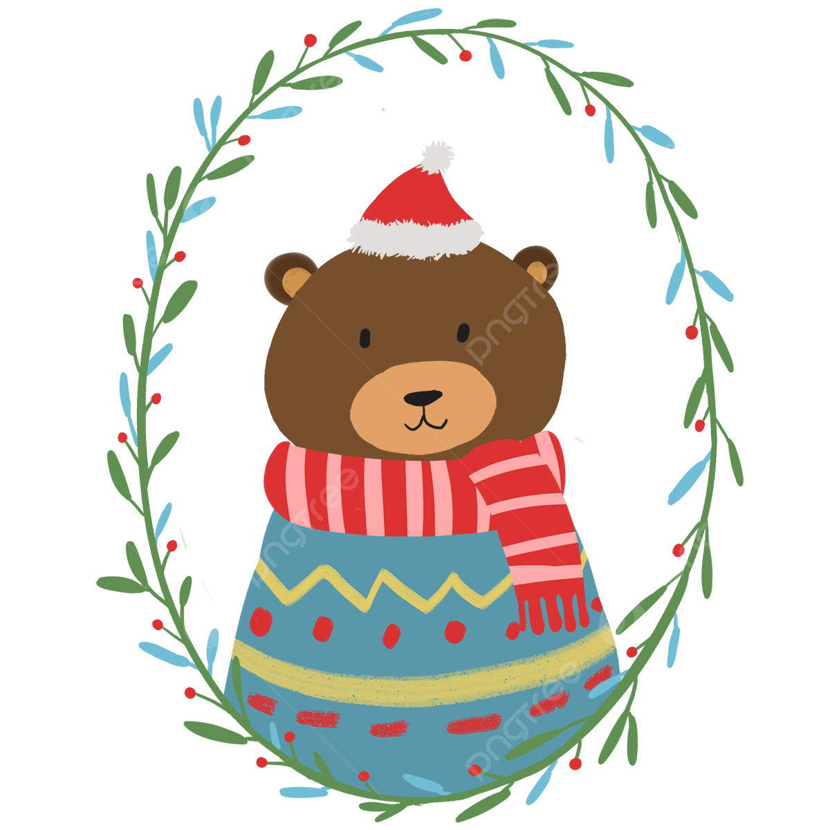 Christmas bear png transparent images free download vector files