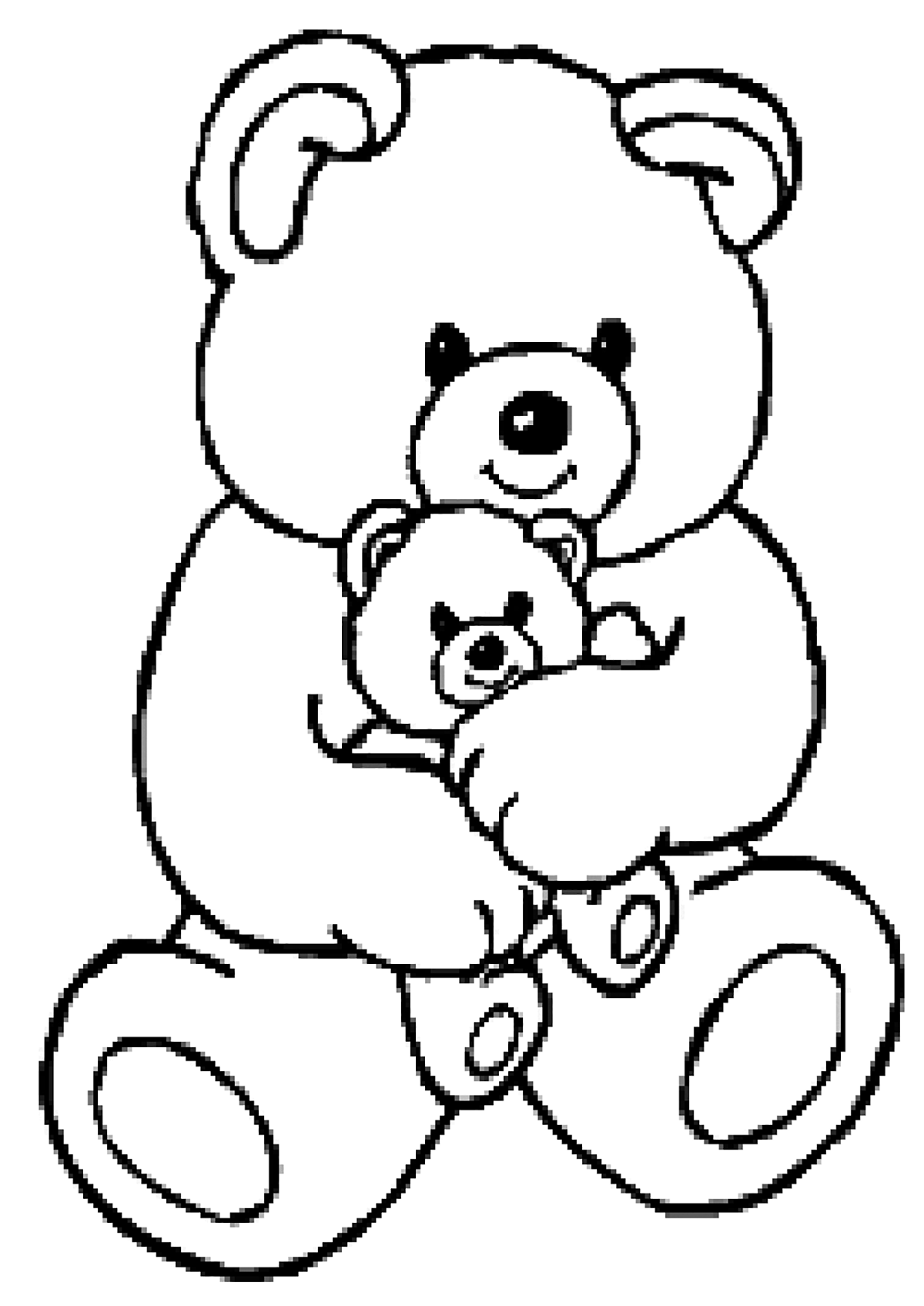 Bears coloring page to print and color for free from the gallery bears coloriage nounours coloriage coloriage ours