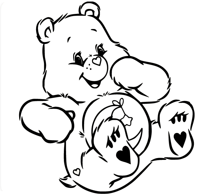 Care bears coloring pages printable for free download