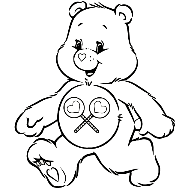 Care bears coloring pages