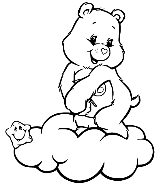 Care bears coloring pages printable for free download