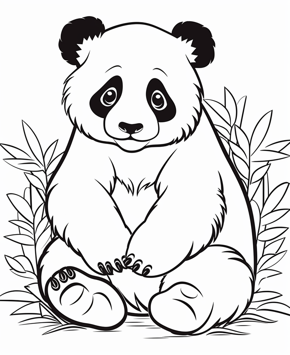 Panda coloring page coloring books for children years old coloring pages ñðñððµñðñðññ