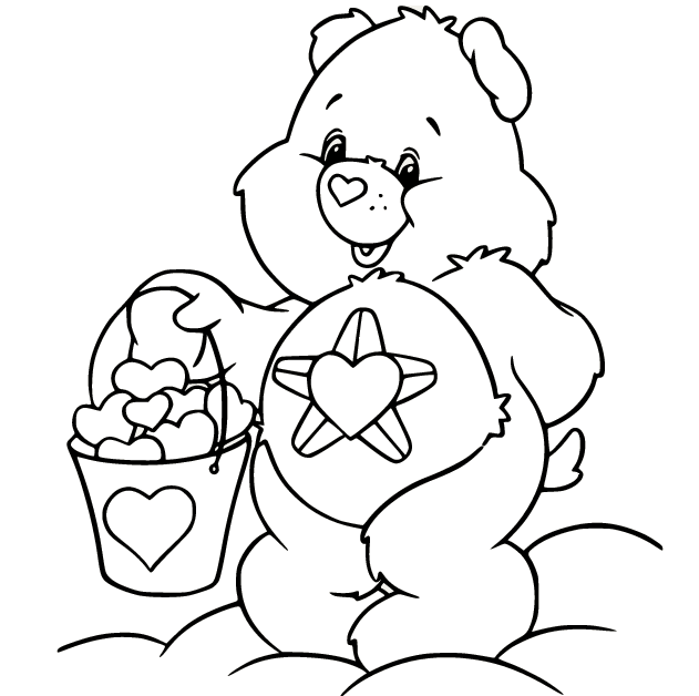 Care bears coloring pages printable for free download