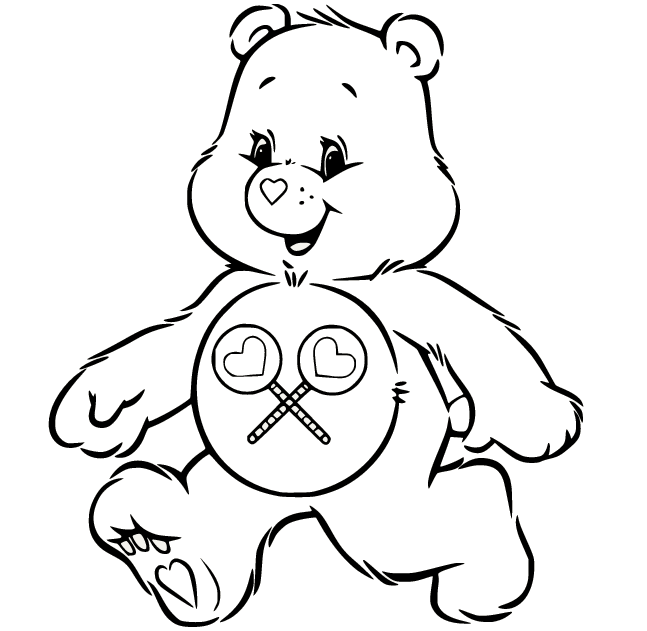 Care bears coloring pages printable for free download