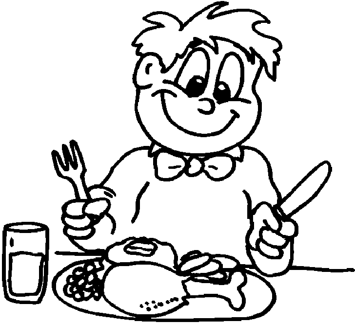 Healthy food coloring pages