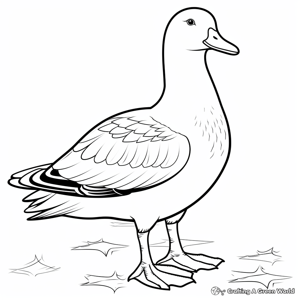 Winter animal coloring pages