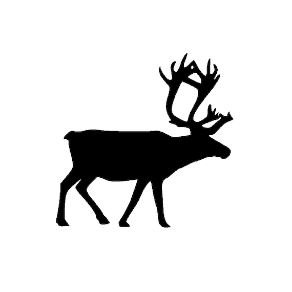 Reindeercaribou vector graphic instant download svg file for cricut digital scrapbooking laser cutting engraving more