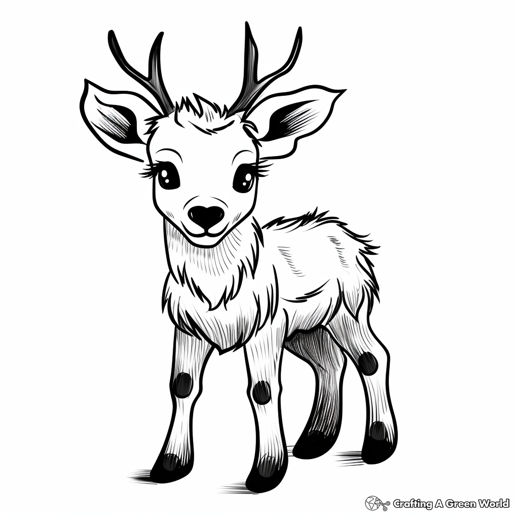 Winter animal coloring pages