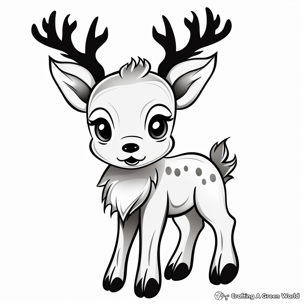 Winter animal coloring pages