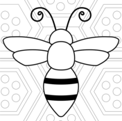 Dibujos de abejas para colorear