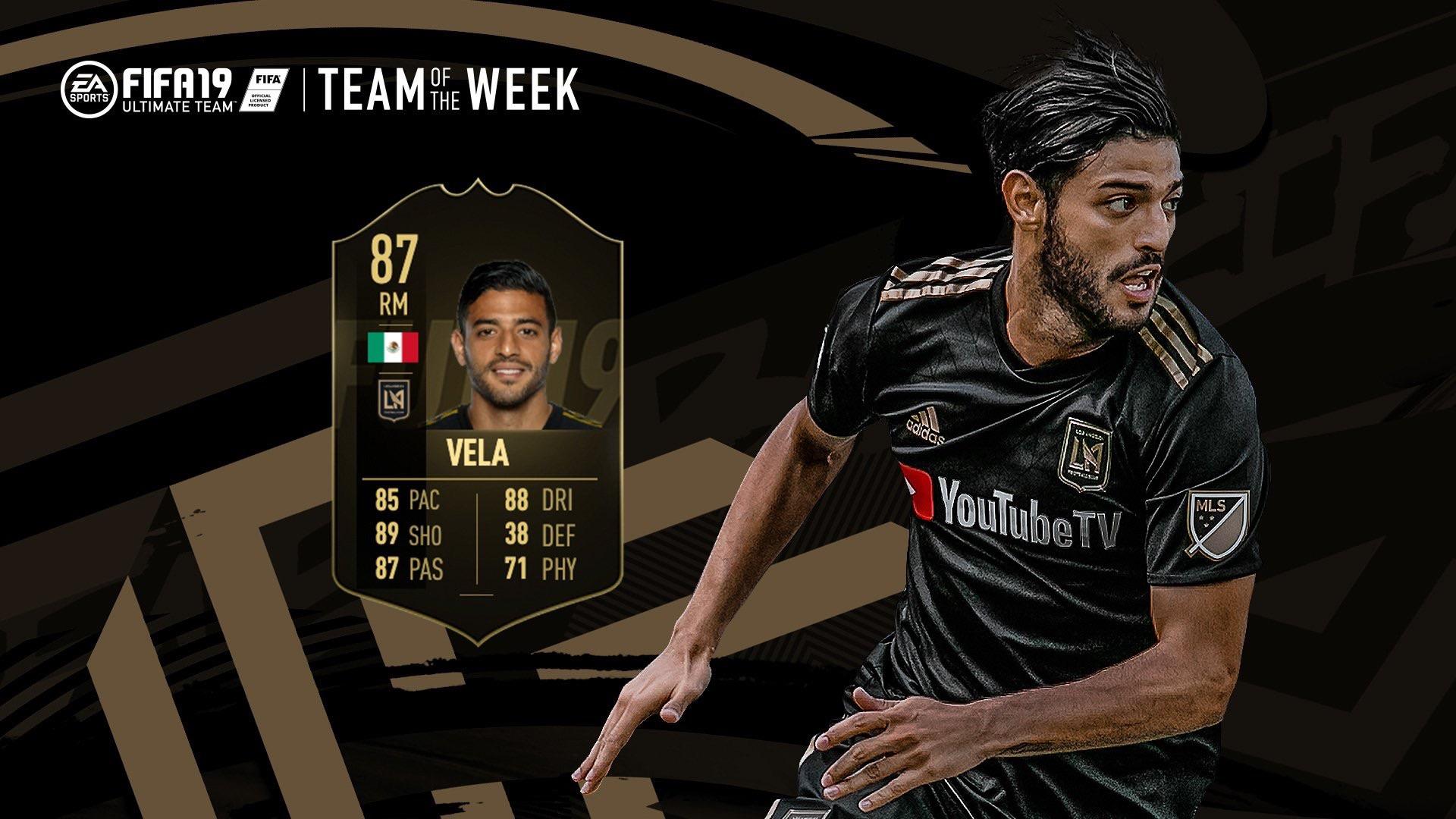 Carlos vela makes it to the fifa team of the week rlafc