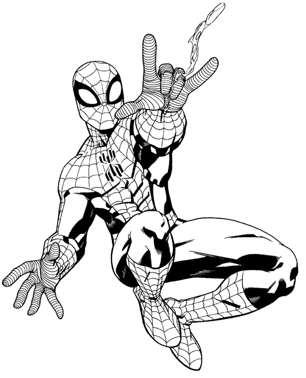 Free printable spiderman coloring pages for kids