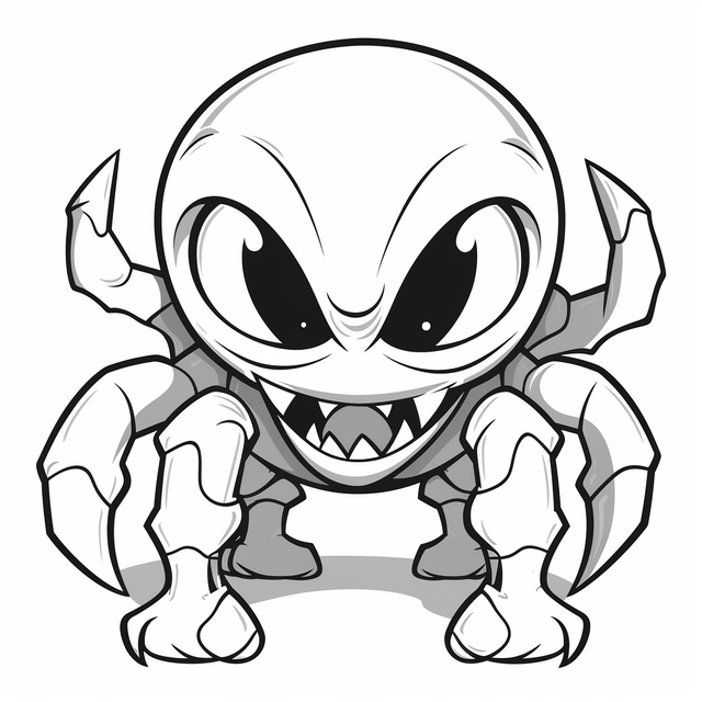 Spider coloring pages png vector psd and clipart with transparent background for free download